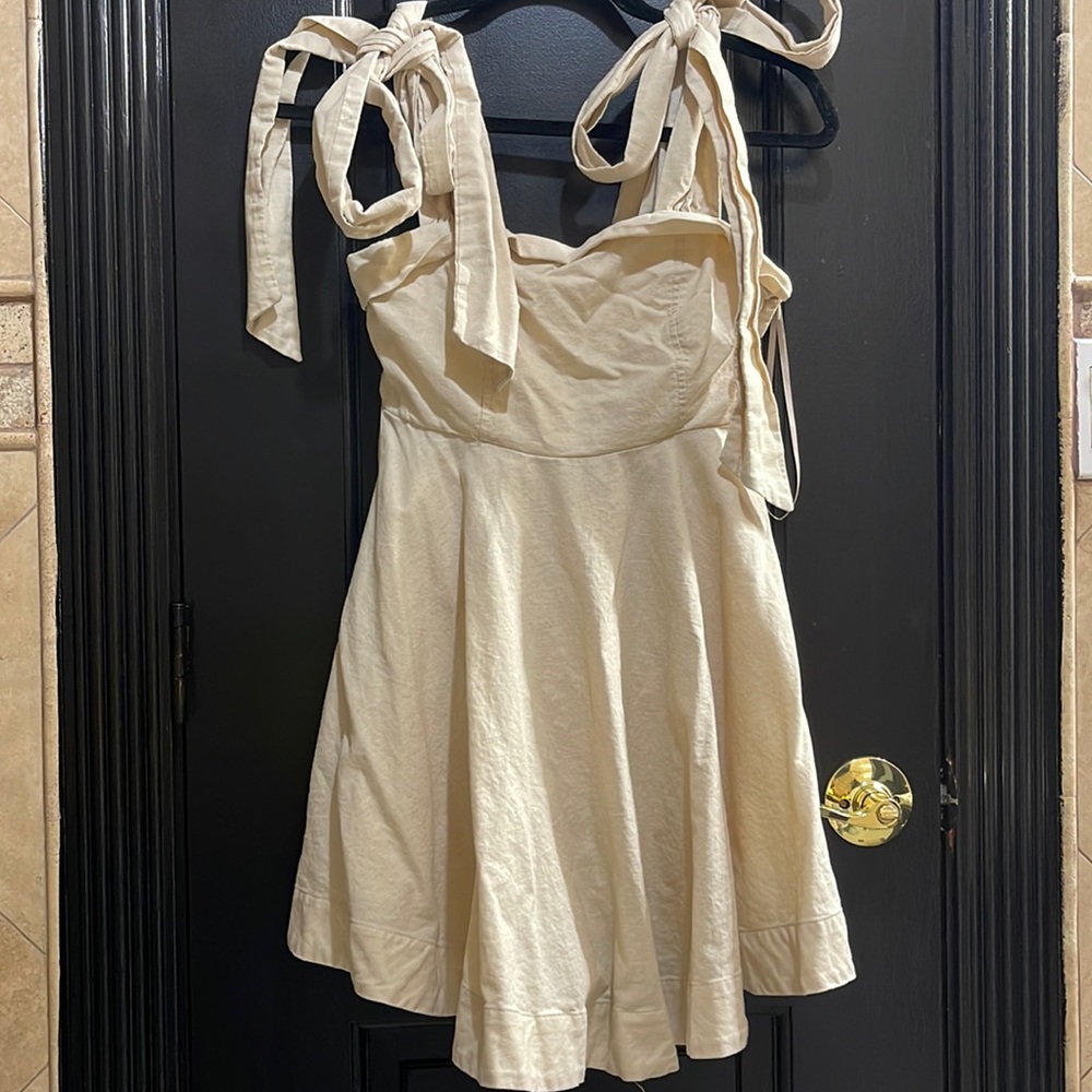 Beige dressy dress